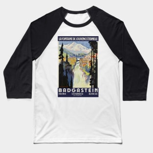 Bad Gastein, Austria, Travel Poster Baseball T-Shirt